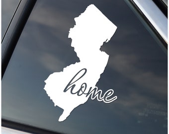 New Jersey is Home Car Window, Decal, Sticker