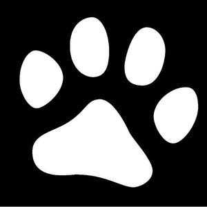 Paw print, Window, laptop, Decal - Pet Lovers, Sticker