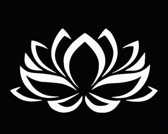 Lotus Multiple Color Choices Car Window Laptop Sticker