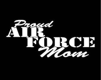 Proud Air Force Mom Car Window, Laptop, Decal, Sticker