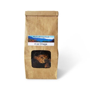 4 oz Organic Wild Chaga Mushrooms - small chunks (perfect for tea)