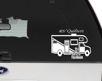 C Class RV Decal, Camper Decal, RV Decal, Car Window Decal, RV Decor, Car Decal, Camping Decor, Glamping, Quilter Gift, Vinyl Car Decal