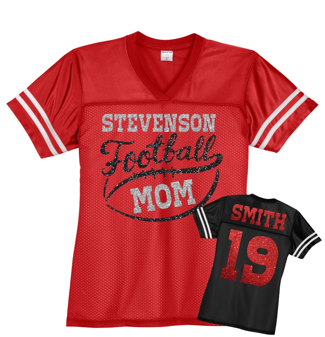 Sports Mom Leggings With Player Number Personalized Football 