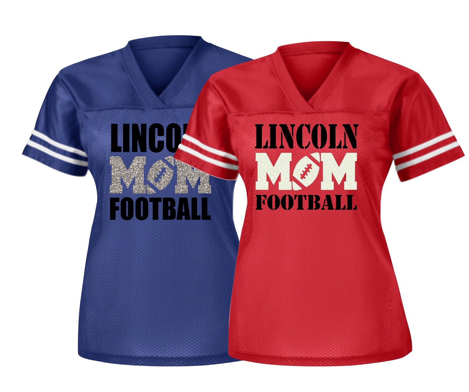 Custom Football Jersey Football Mom Jersey Custom Fan Etsy