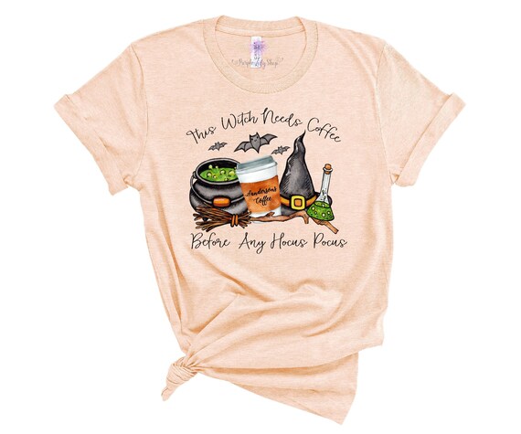Halloween Shirt Cute Mom Coffee 