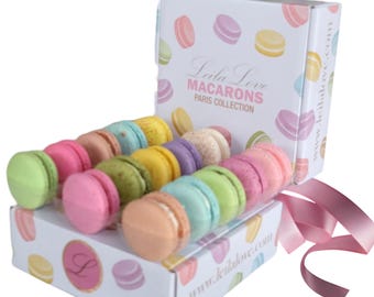Gourmet Macarons Gift Box - 12 Flavors, Freshly Made