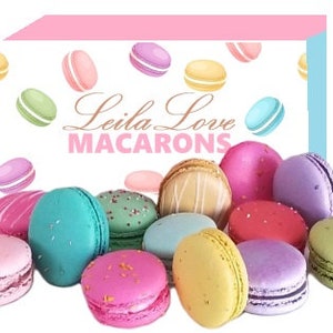 LeilaLove Macarons - Dozen Macarons Ooh la la gift box