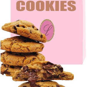 LeilaLove NYC 4 Giant Cookies ( 8 0z each)
