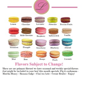 LeilaLove Macarons Amour 21 gourmet Macarons Box may vary in style image 4