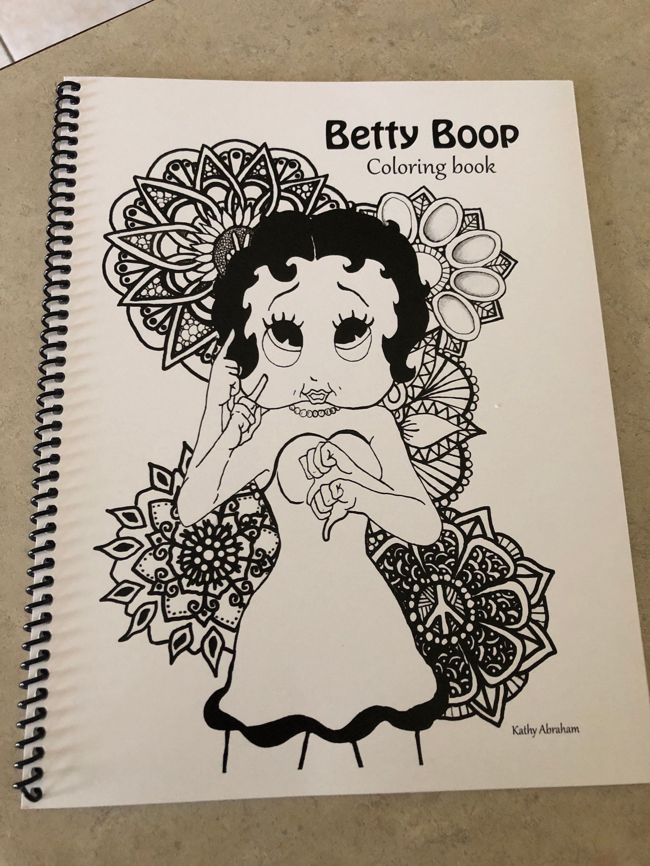 Betty Boop Halloween Coloring Pages