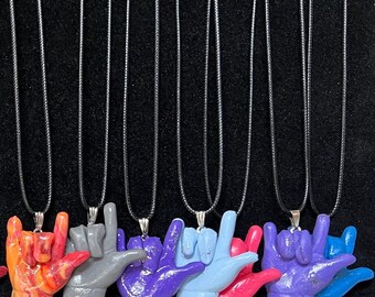 Ily hand - no charm necklaces