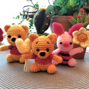 Crochet Winnie the pooh, Pooh amigurumi, Piglet, Tigger Crochet Gift
