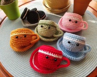 Crochet coffee cups