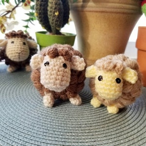 Handmade Crochet Amigurumi Animal/Doll Sheep Brown