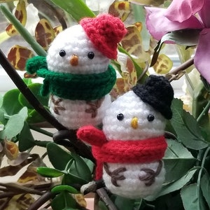 Crochet Snowman | Christmas Ornament