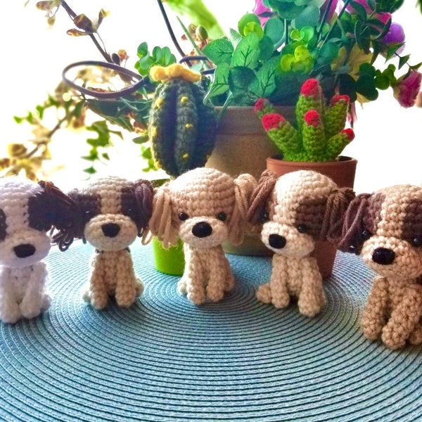 Handmade Crochet dog Shih Tzu/Shihtzu Puppies