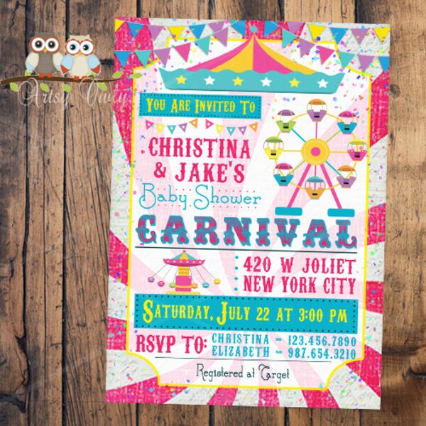 Circus Theme Baby Girl Shower - Etsy