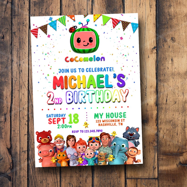 PRINTABLE Birthday Invitation Personalized Etsy