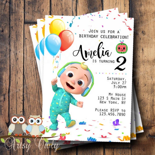PRINTABLE Birthday Invitation Personalized Etsy