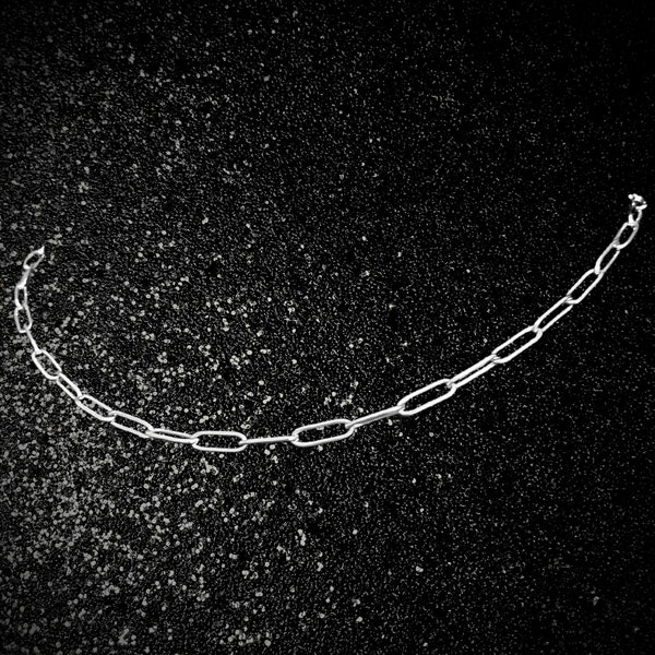 Paperclip Chain, Chain Necklace, Stainless Steel Necklace, Grunge Jewelry, Goth Necklace, Gothic, Punk Jewelry, Alternative Jewelry,