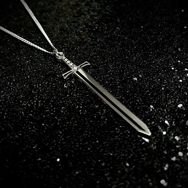 Silver Sword Necklace, Sword Pendant, Witchy Jewelry, Gothic Jewelry, Sword Jewelry, Medieval Sword, Gothic Sword, Viking Sword