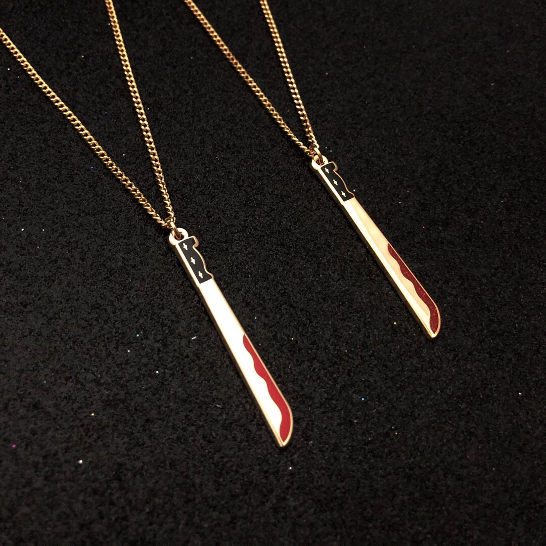 Gold Machete Necklace Machete Jewelry Horror Movie Jewelry Etsy