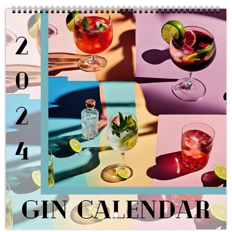 2024 Gin Wall Calendar for the Gin Lover or Gin Enthusiast. Etsy