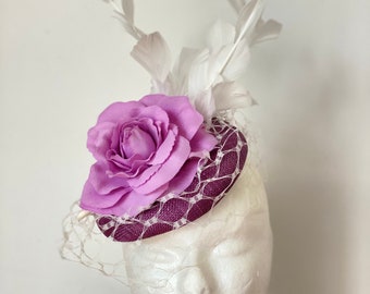 Elegant Purple Ladies Derby Hat