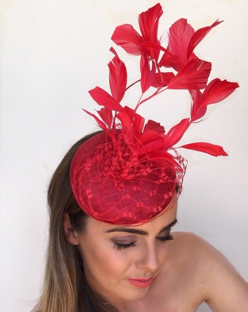 red ascot hat