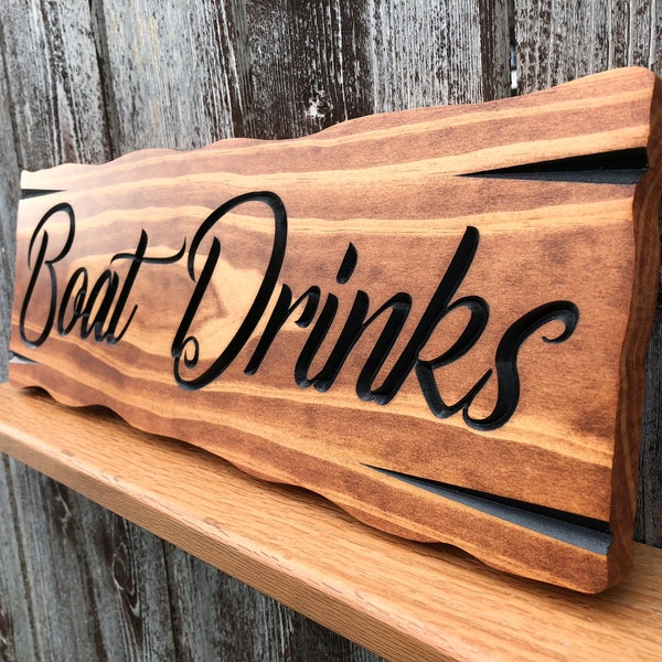 Personalized Signs Custom Wood Signs Custom Carved Wood Signs Wooden Signs Family Name Signs Rustic Signs Custom Outdoor Sign Boat Yacht