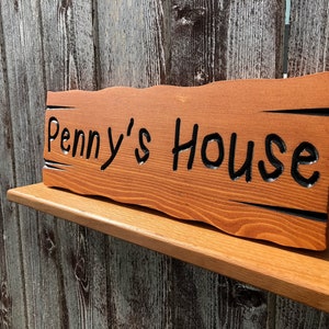Personalized Carved Wood Sign: Treehouse, Playhouse, or Fort