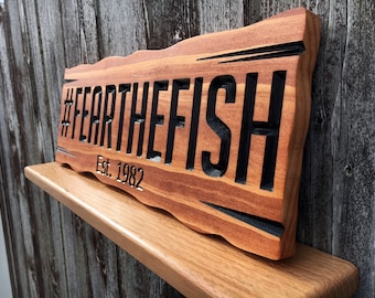 Custom Wooden Business Sign: V-Carved Office Decor
