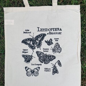 Butterflies of Berkeley handmade Tote Bag