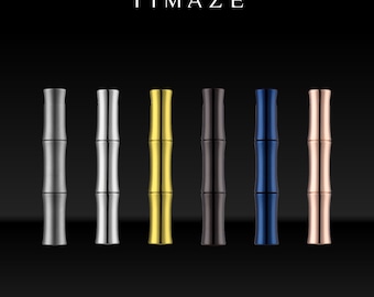 TIMAZE: TTi-086 Titanium Bamboo Whistle & Necklace