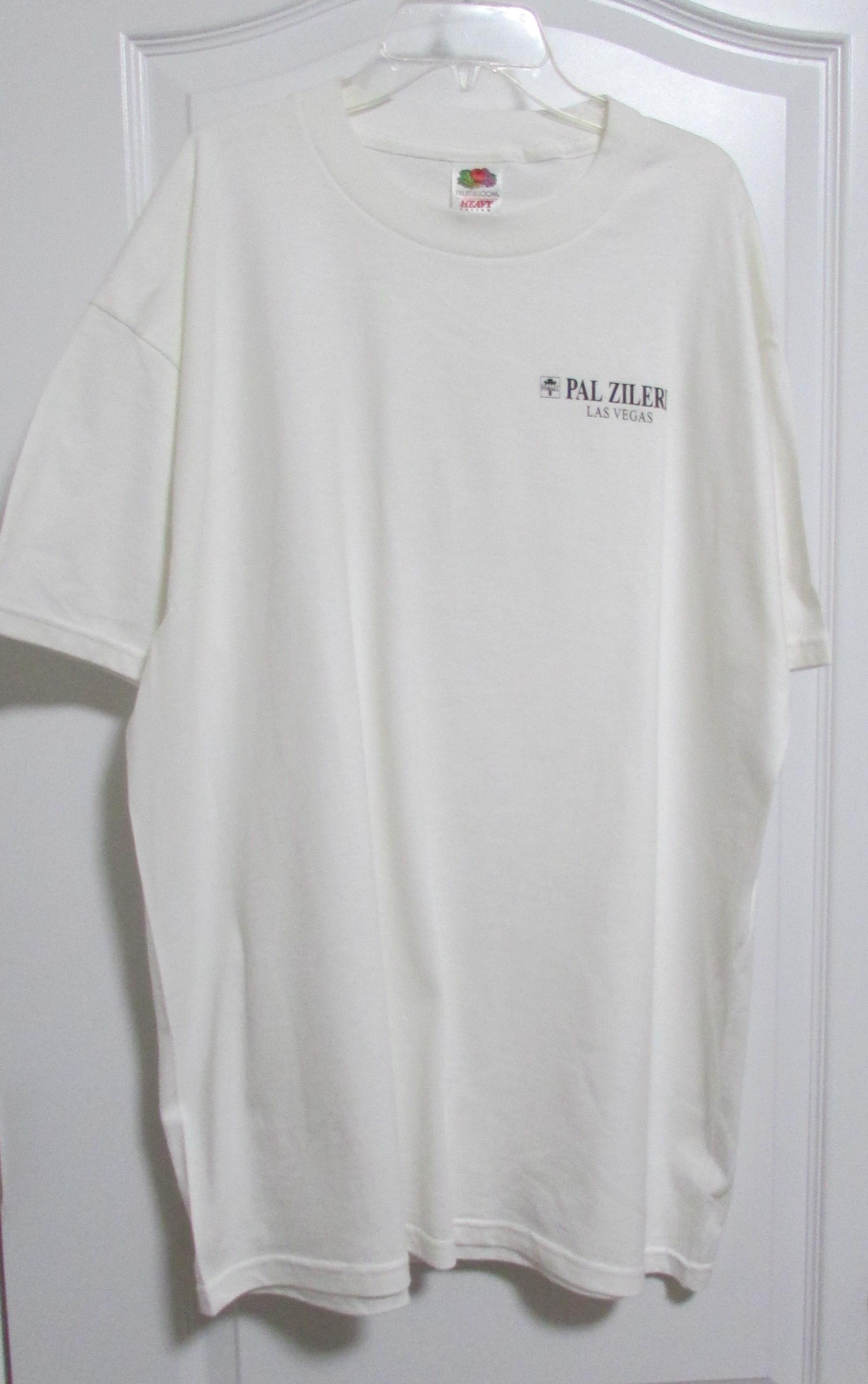 Pal Zileri, Vintage PAL ZILERI Las Vegas White T -Shirt-XL