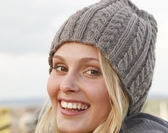 Woman wool and alpaca beanie Winter hat Ready to ship