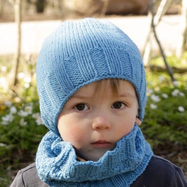 Bonnet enfant tricoté avec point texturé, en DROPS Nepal. Taille enfants 1 à 10 ans