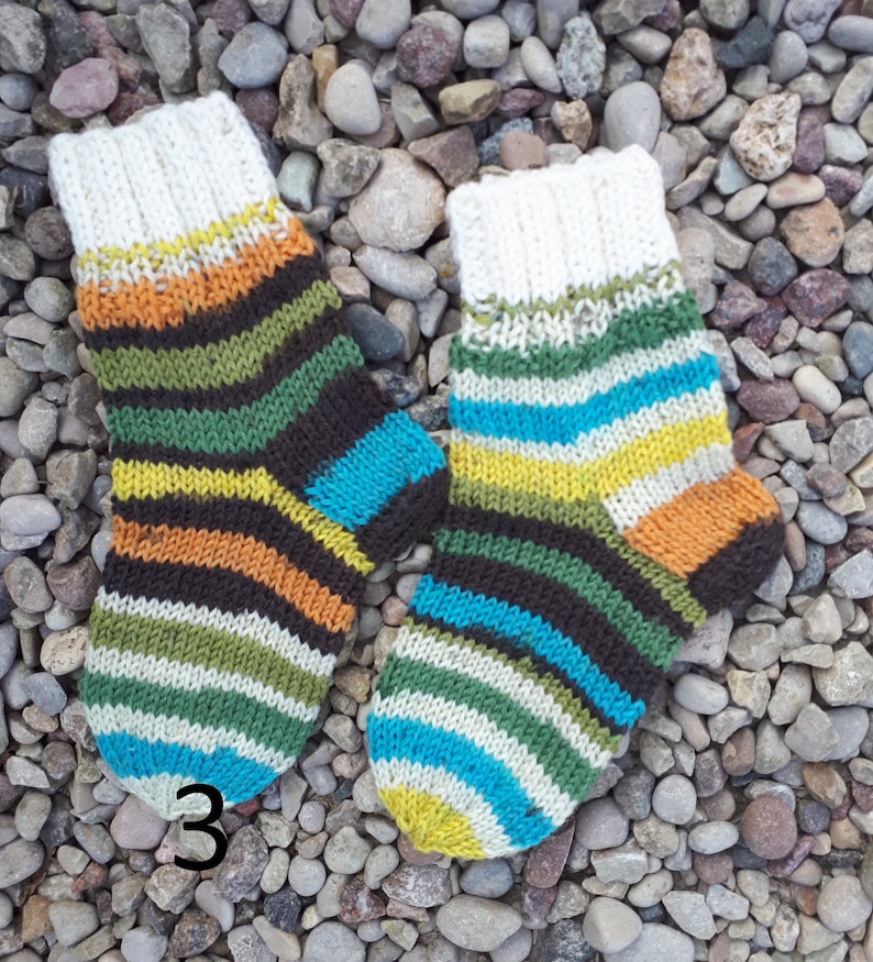 Baby children wool socks 16 cm Hand knitted baby children socks Handmade socks Wool socks Warm socks 4-6 year old children 16 cm long foot
