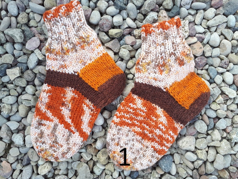 Baby children wool socks 16 cm Hand knitted baby children socks Handmade socks Wool socks Warm socks 4-6 year old children 16 cm long foot