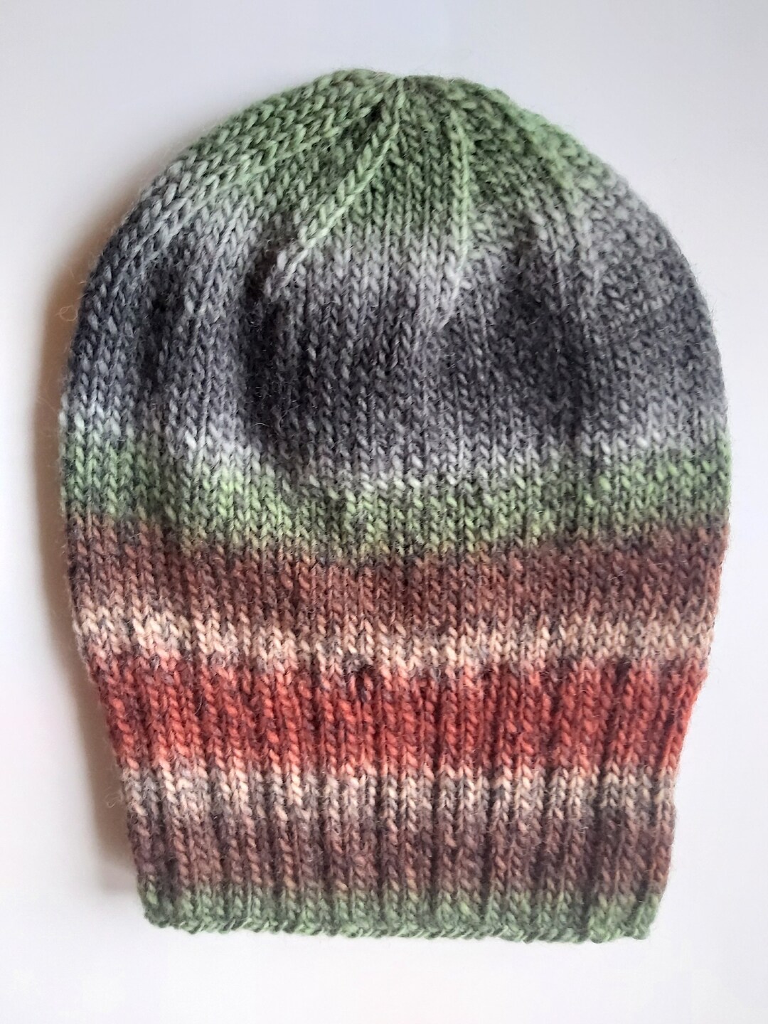 Hat Knitted Chunky Multicolour, Winter Hat, Beanie, Womens  display picture 3