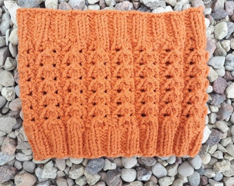 Les femmes tricotent le bandeau orange chaud de bandeau orange en tricot Ear warmer Knitted turban Warm crochet bandeau d'hiver Boho prêt à expédier