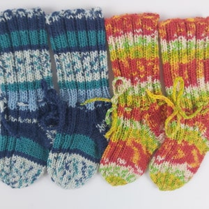 Baby Wool Socks 12 cm Hand knitted Baby Socks  Handmade Socks Wool Socks Warm Socks 6-18 Month Old Baby Ready to ship