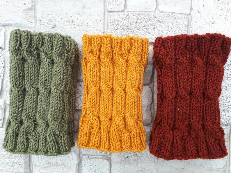 Boot cuffs Leg warmers Ankle cuffs