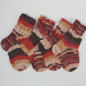 Children Alpaca Wool Socks Handknitted Toddler Multicolor Socks  Handmade Socks Wool Socks Warm Socks