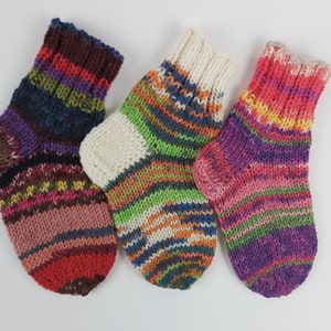 Baby Toddler Children 12-24 Month old Wool Socks 15 cm Long Foot Handknitted Baby Children Socks Handmade Socks Wool Socks Warm Socks