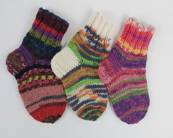 Baby Toddler Children 12-24 Month old Wool Socks 15 cm Long Foot Handknitted Baby Children Socks Handmade Socks Wool Socks Warm Socks