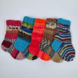 Newborns Baby Socks Baby 0-3 months old  Wool Socks 10 cm Hand Knitted Newborn Baby Socks  Handmade socks Wool socks Warm socks