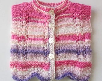 Knitted Baby Boy Girl Toddler Merino Vest Tank Top Vest Sleevles Sweater Baby Yarn