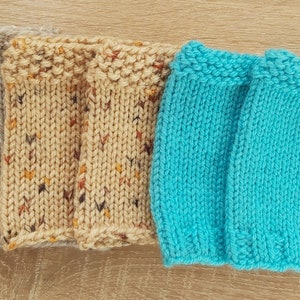 Revers de bottes Tricoté Jambières Revers de chevilles