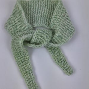 Handmade Wool Small Sophie Scarf,Small Neckerchief Scarf